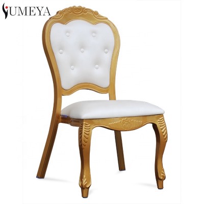 Popular stacking French luxury royal throne wedding dining chair