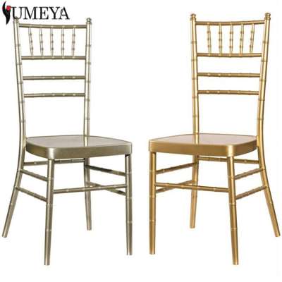 Wholesale hotel stacking tiffany chair metal wedding chiavari chair for event