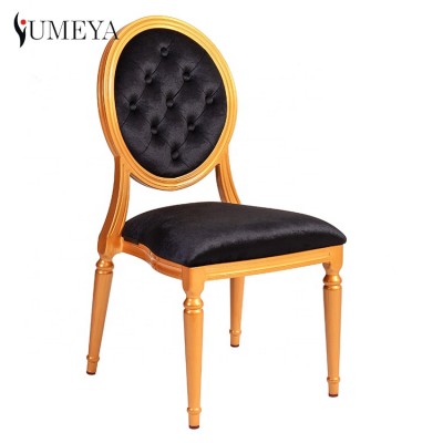 Mideast baroque stacking louis luxury dining chair for wedding banquet